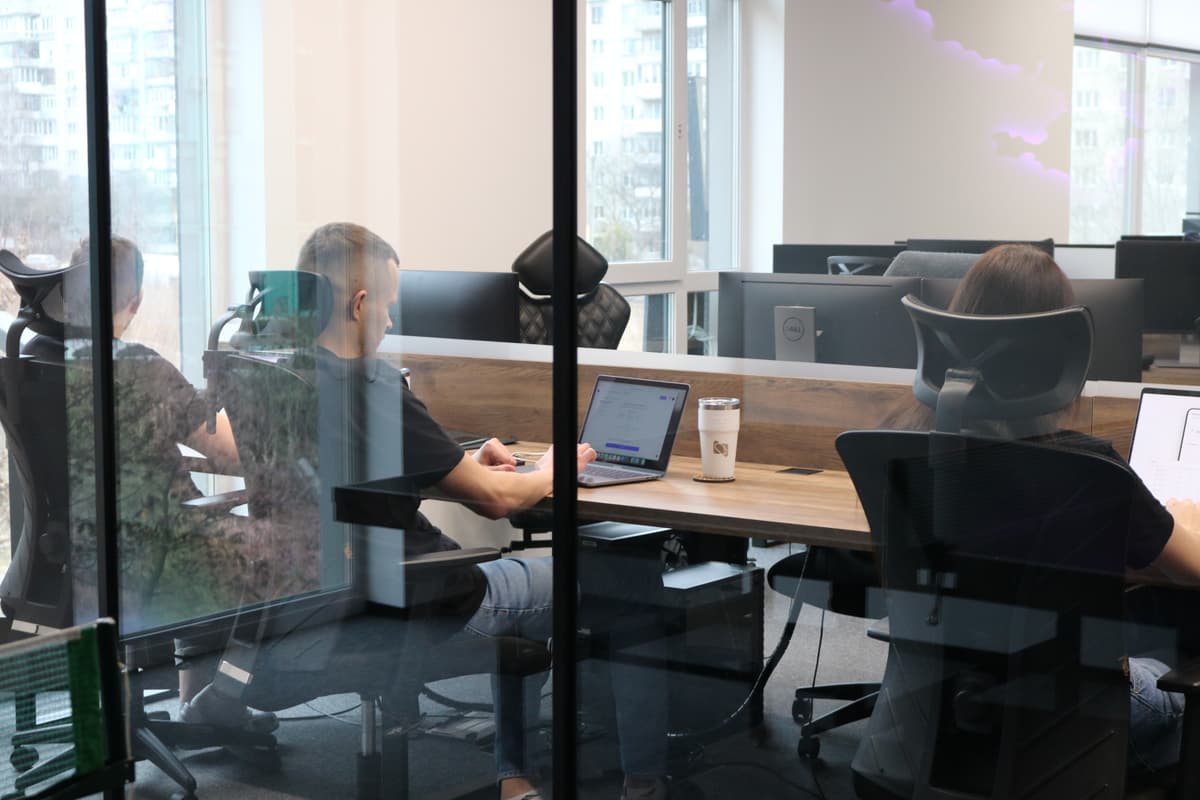 Halsoft team working in the Lviv office