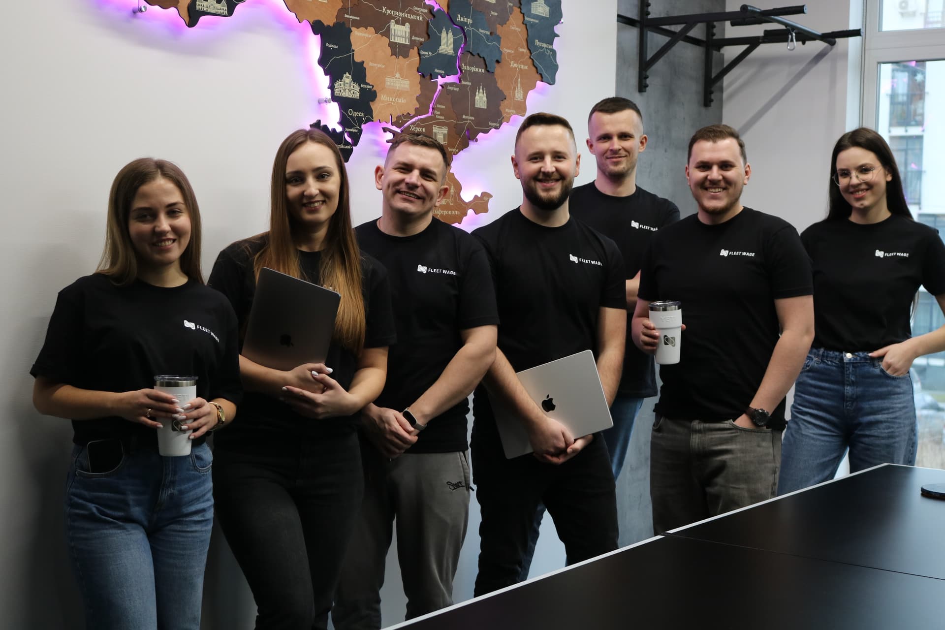 The Halsoft team together at the Lviv office